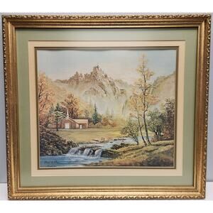 Rock of Ages Signed Lithograph, Jim Hamilton 266/500 Framed Inspiring Landscape